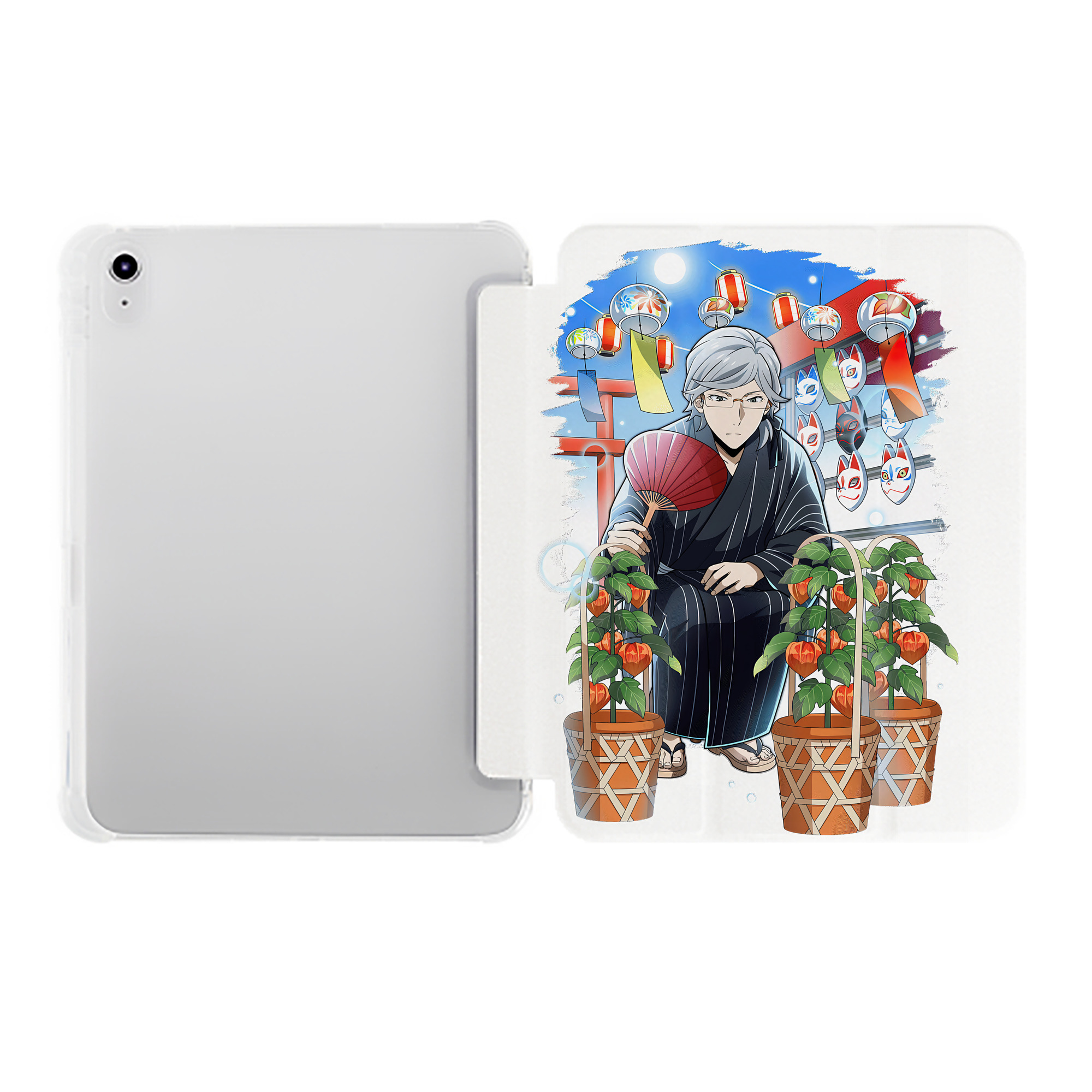 （画像用） 文豪ストレイドッグス Bungo Stray Dogs IPad ケース ペン収納付き 三つ折りスタンド PUレザー×シリコン 対応機種9.5/10.5/10.9インチ